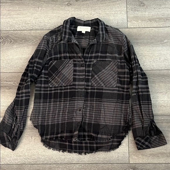 Cloth & stone plaid shirt XS - Picture 2 of 4